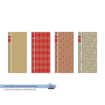 EXPRESSIVE DESIGN GROUP Gift Wrap Christms 25Sf CW2530A38